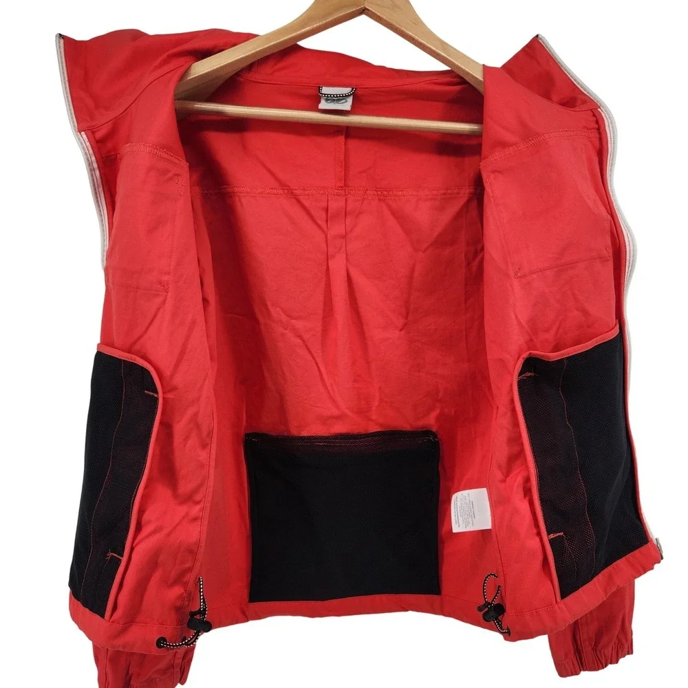 Nike 6.0 Lightweight Jacket Small Full Zip Cargo Pockets Red Orange Gorpcore‎